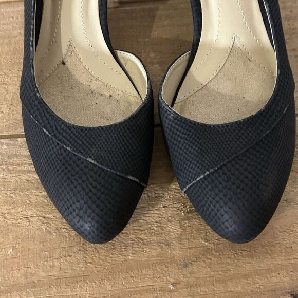 Naturalizer Deva Open Shank Pump Black Women's Size 6.5 - Picture 3 of 9